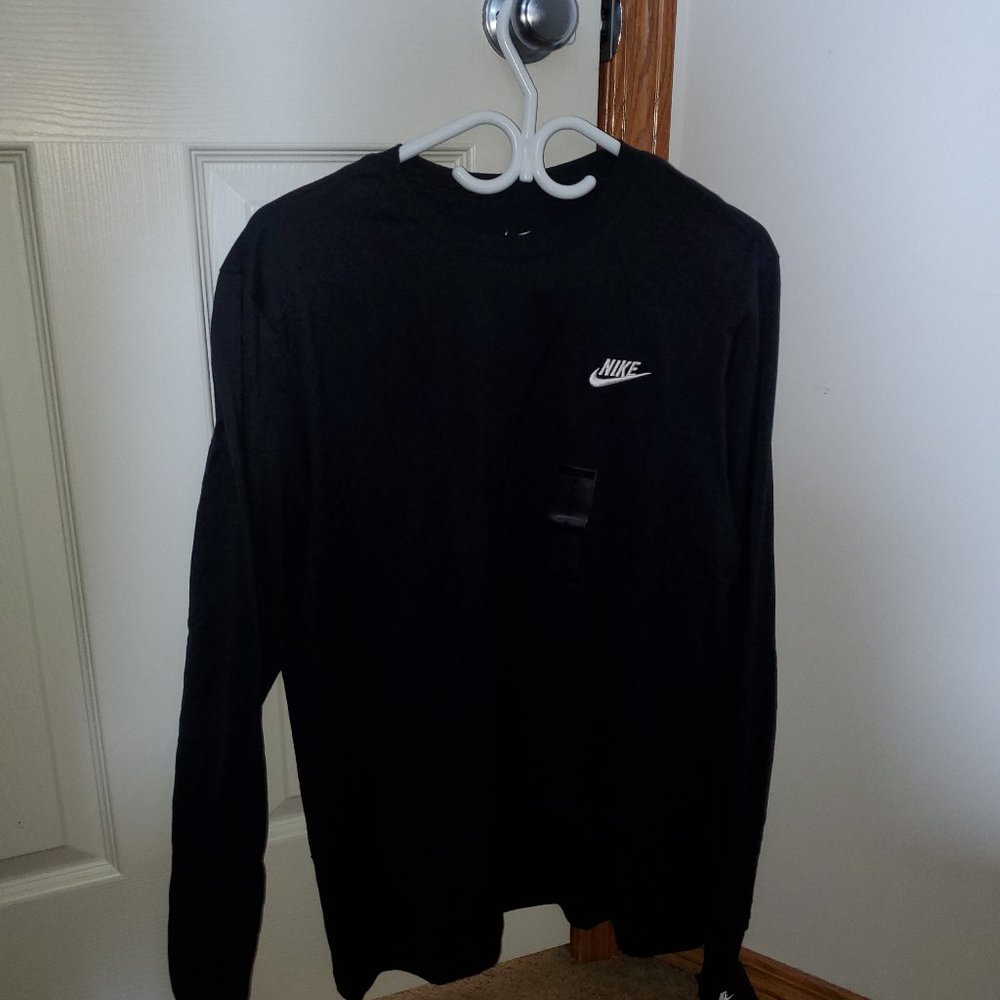 NIKE SPORTSWEAR MEN'S LONG-SLEEVE T-SHIRT BLACK